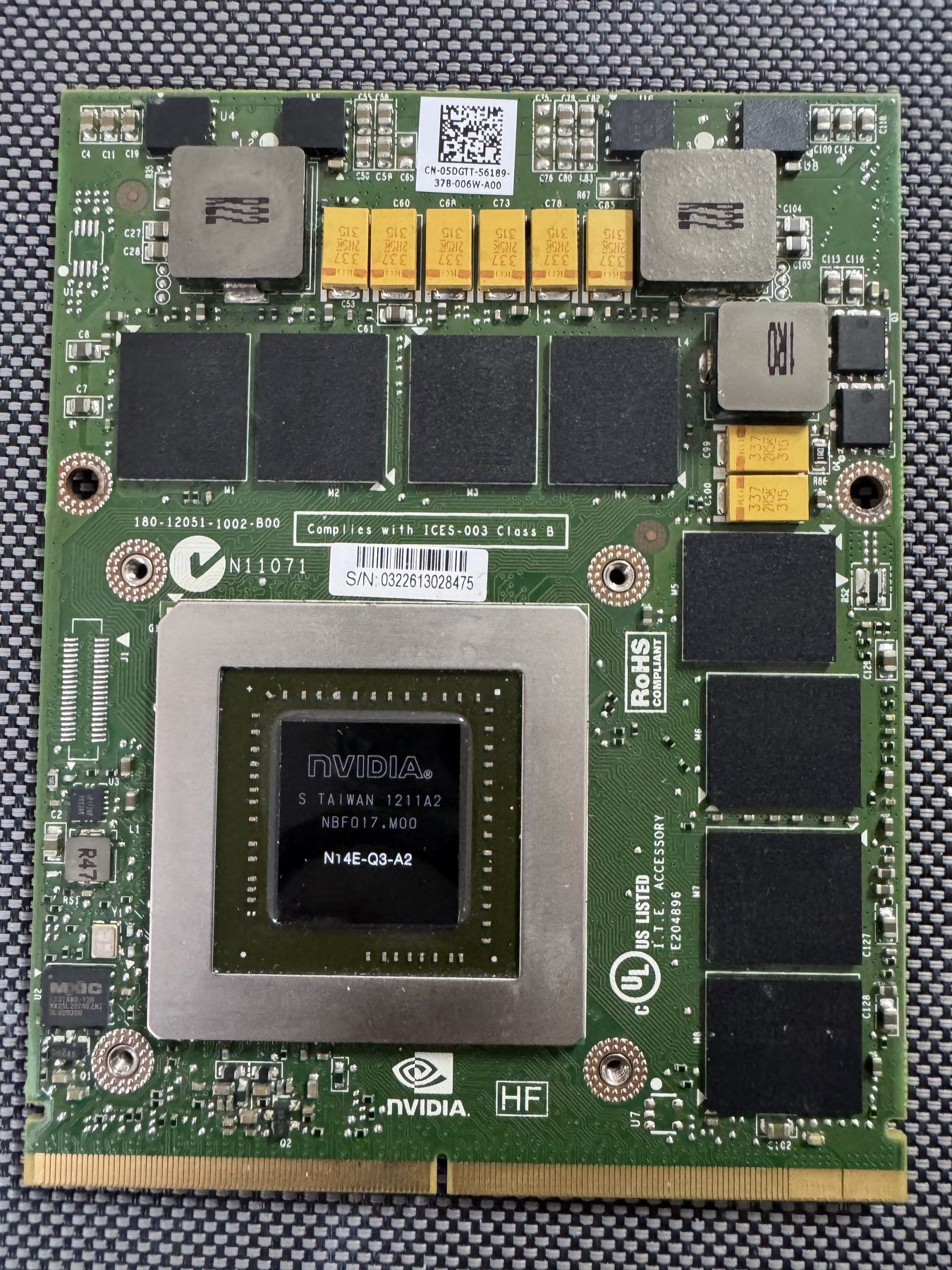 Nvidia Quadro K4000M MXM