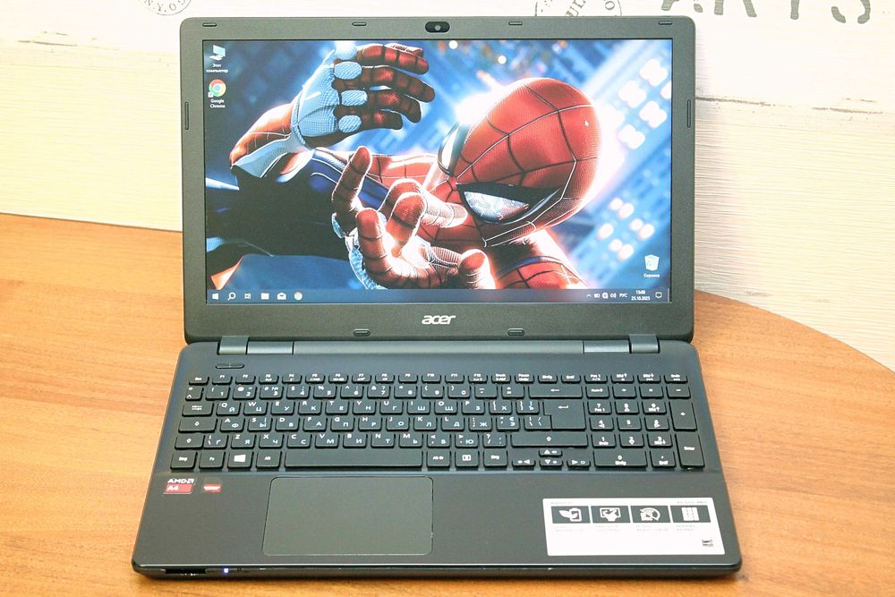 Ноутбук Acer Aspire E15/4 ядра A4-6210/8GB/SSD 128+HDD 500GB/Radeon R5