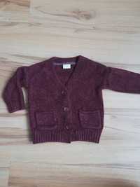 Sweter rozpinany dla dziewczynki rozmiar 86 92
