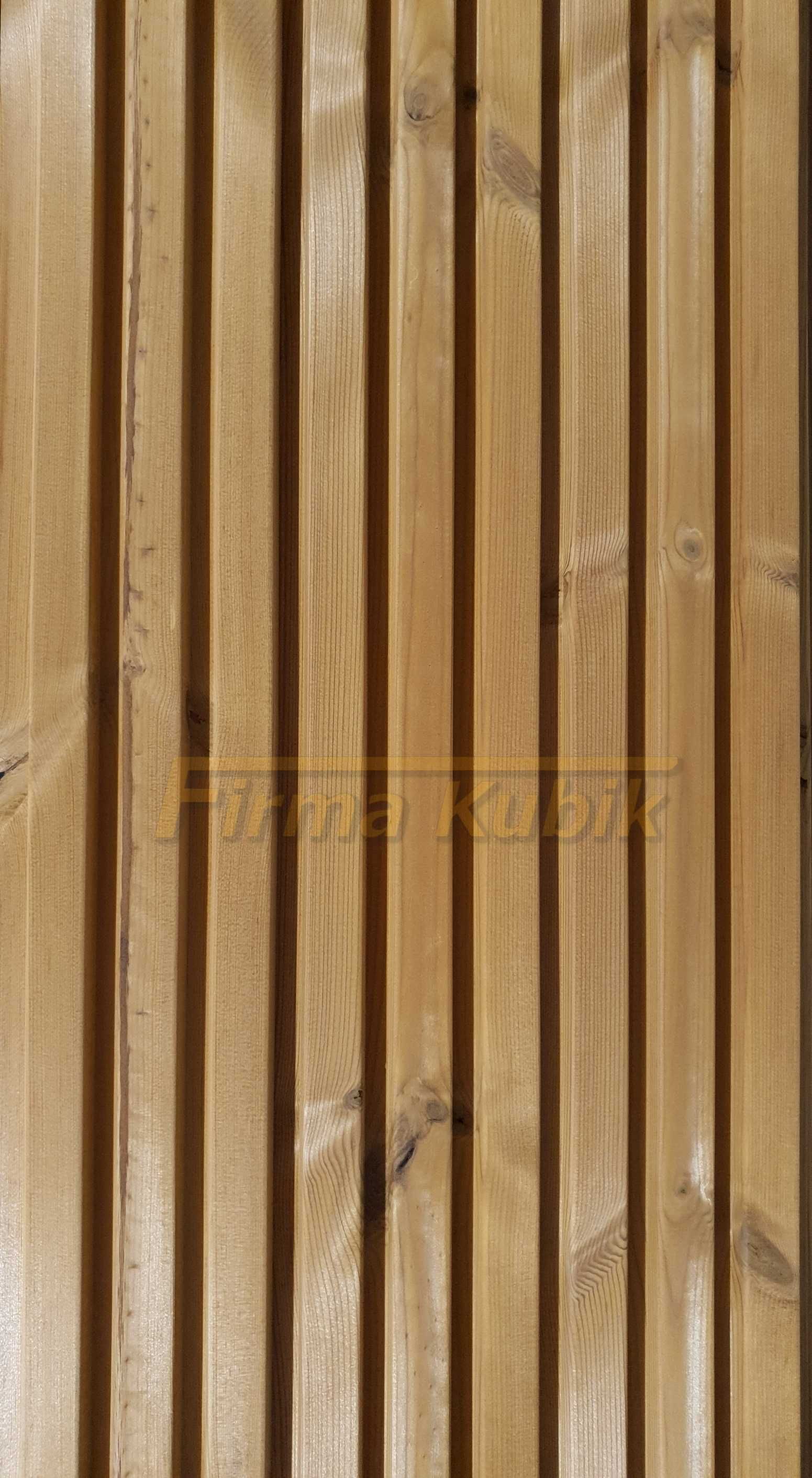 Deska elewacyjna thermo termo sosna pionowe lamele ROMB Trio 26x140 mm