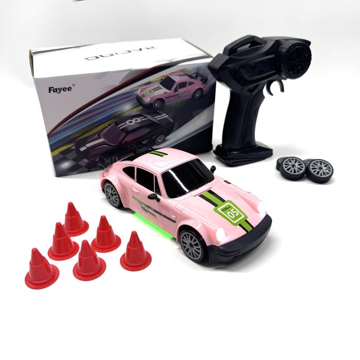 Дріфт машинка рожева Porsche 4WD на радіокеруванні з пультом