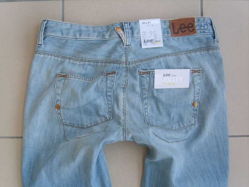 Spodnie damskie Lee Jolley jeansy proste biodrówki W25 L33 pas 72 cm