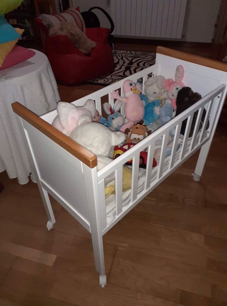 Miniberço bébé + colchão e roupa de cama