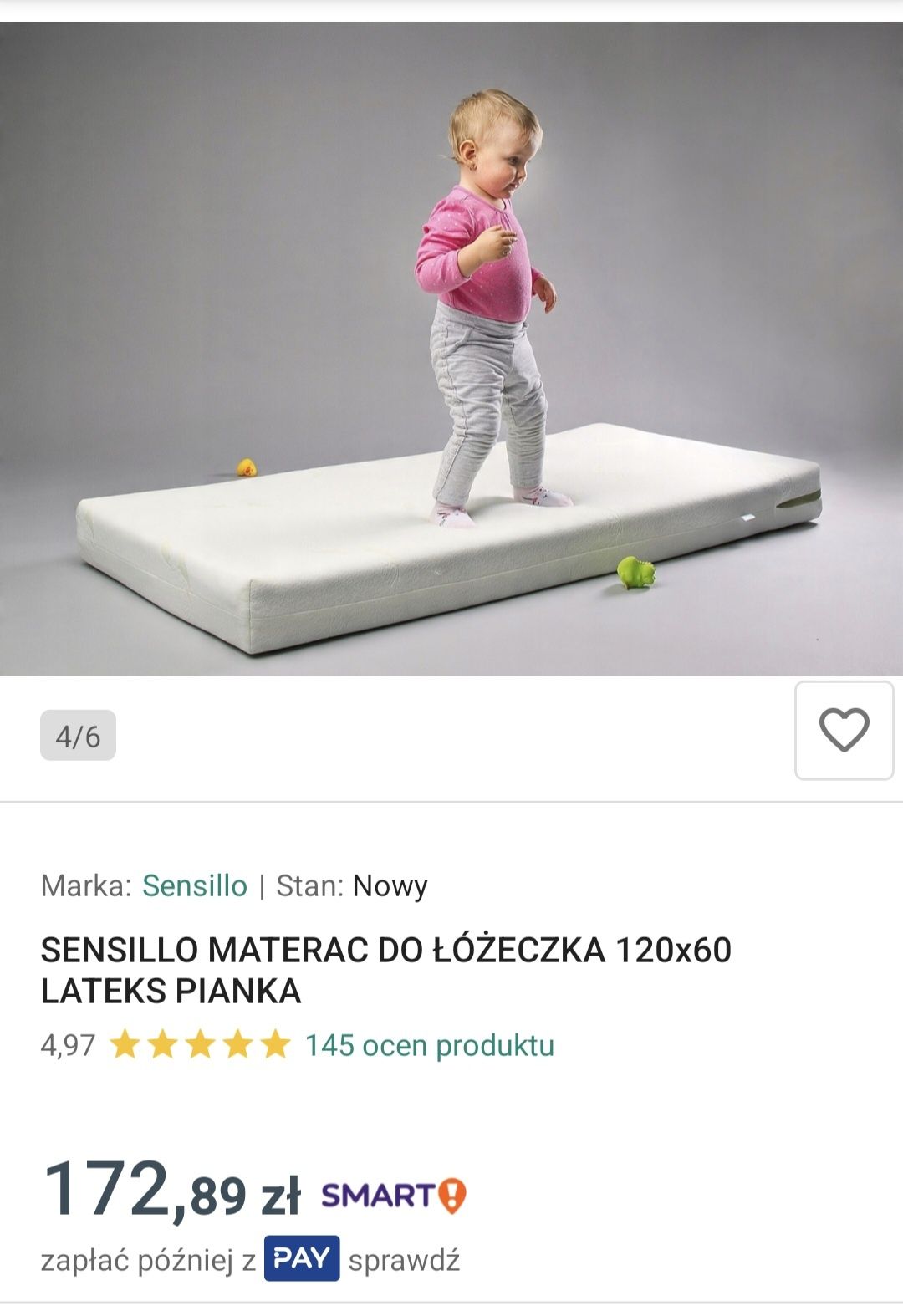 Materac do łóżeczka