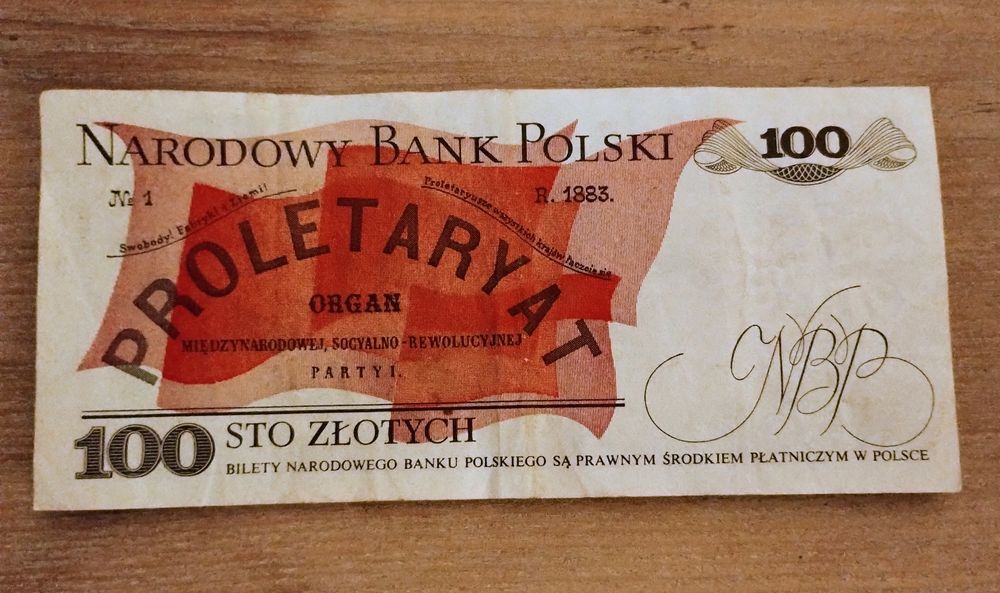 Banknoty PRL 500zł, 100zł Kościuszko, Waryński