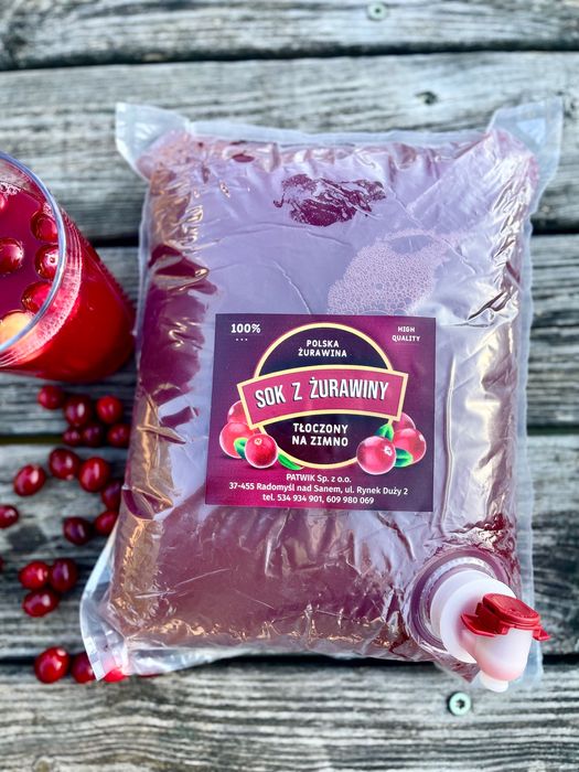 Sok z żurawiny 100% żurawina