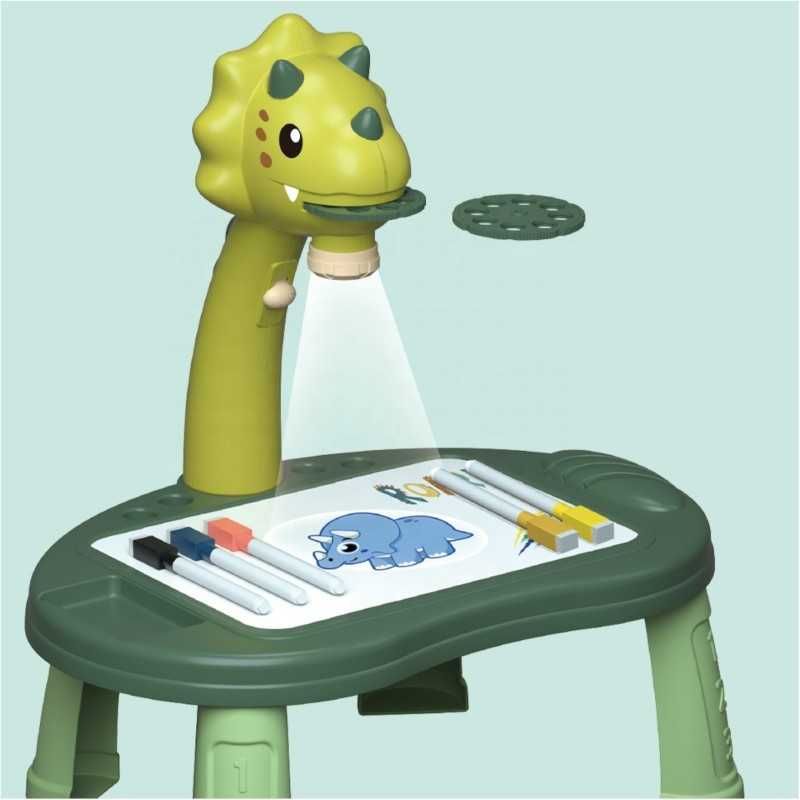 Projektor do rysowania dinozaur stolik zabawka dla dzieci 3+