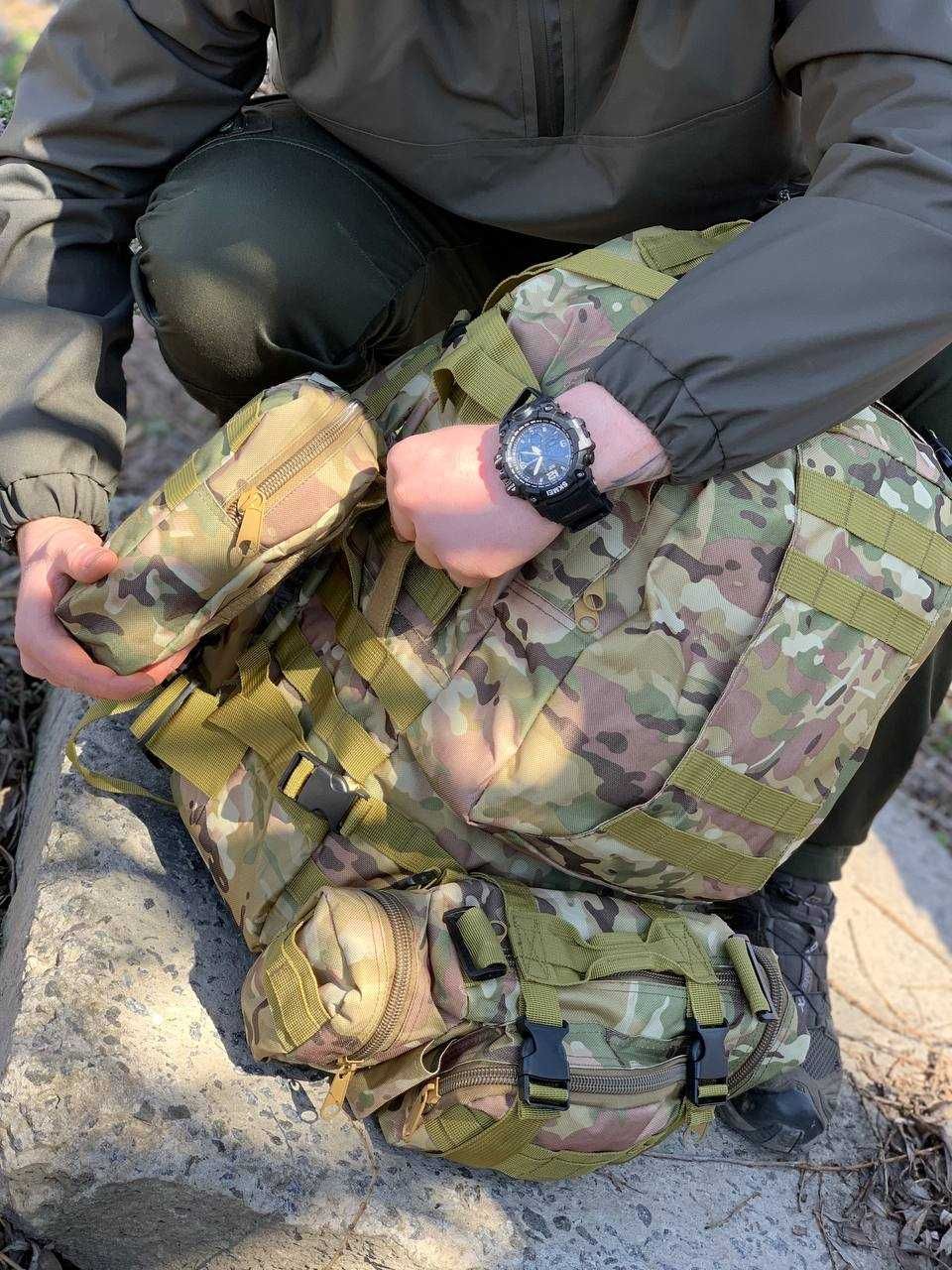 Военно-тактический рюкзак , спинка с масажером. Супер цена