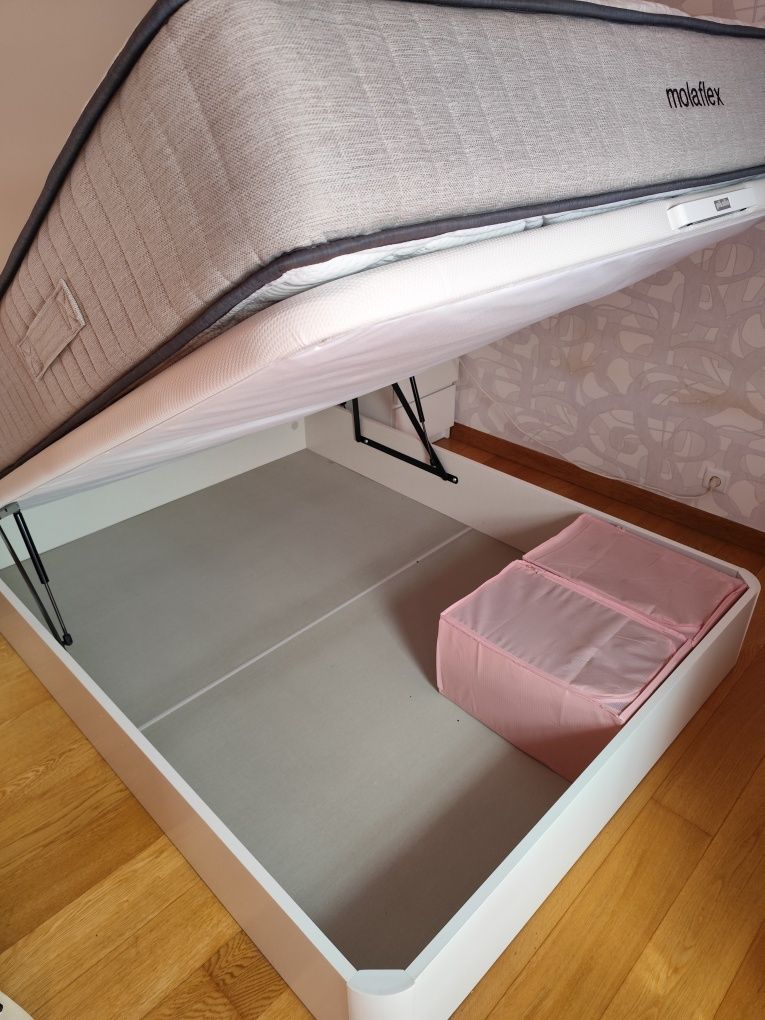 Cama sommier Pikolin + colchão Molaflex