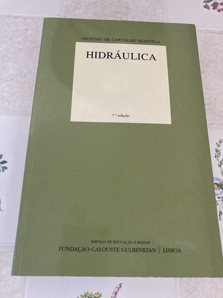Livro de Hidráulica, António de Carvalho Quintela
