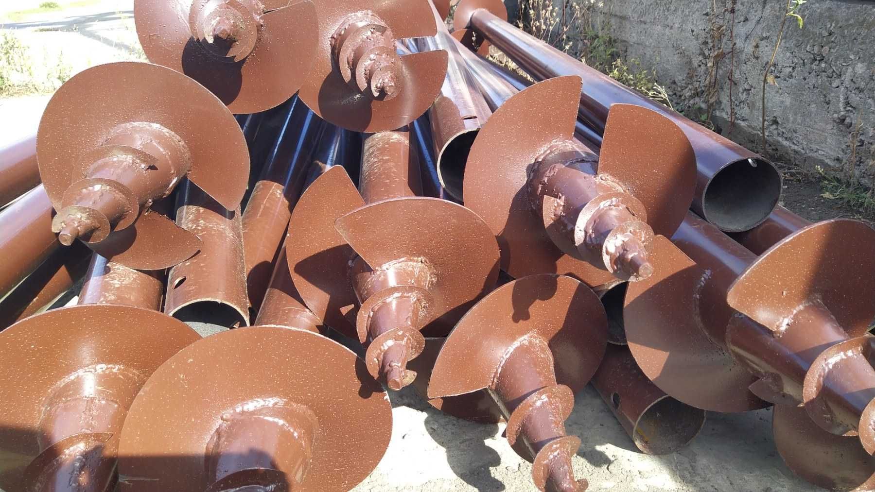 Геошурупы. Винтовые многовитковые сваи. Доставка. Автозапчасти