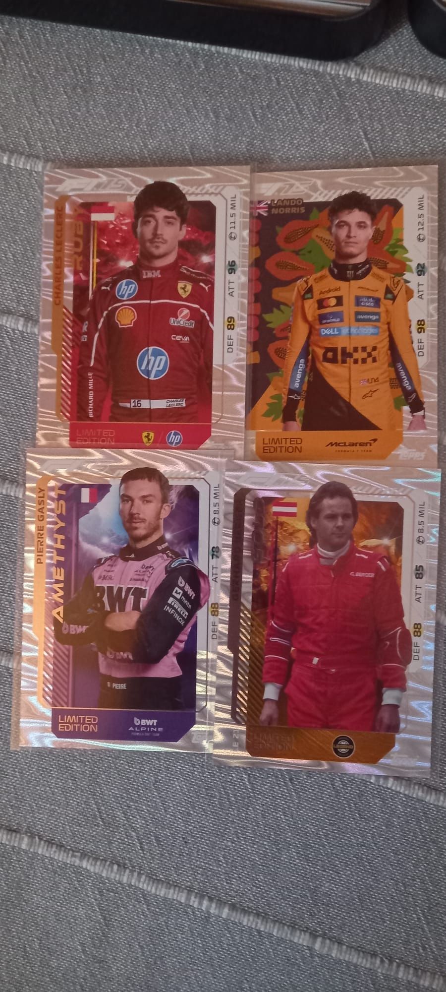 Cartas Topps F1 turbo attax 2025
