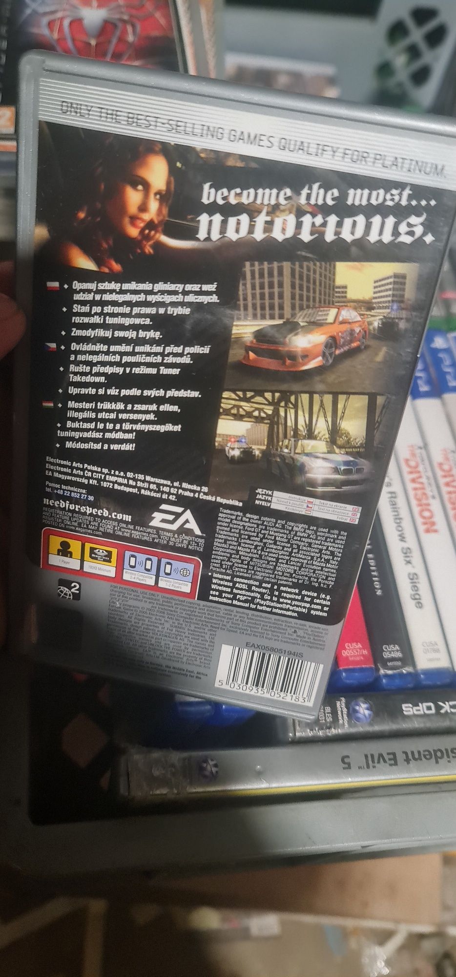 Nfs most wanted psp pl wersja