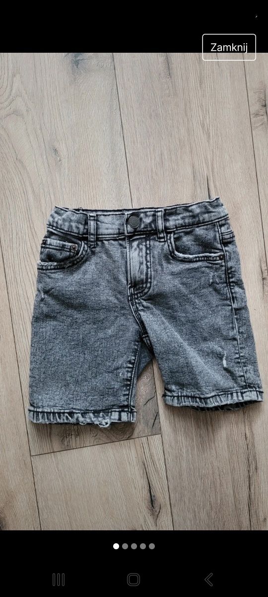 Szorty jeansowe chłopięce Zara 116