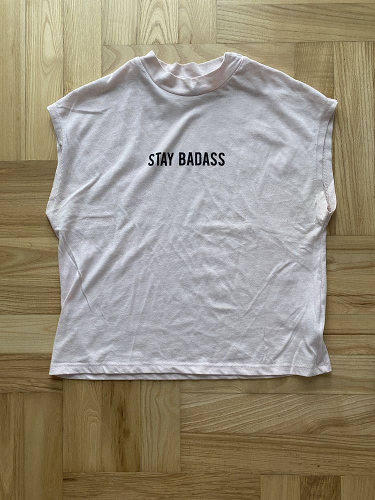 T-shirt z napisem Cropp