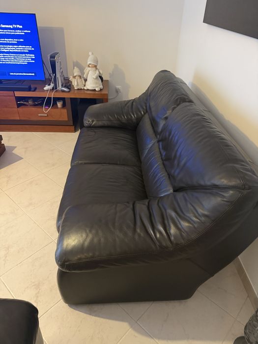 Sofas em pele em Bom estado