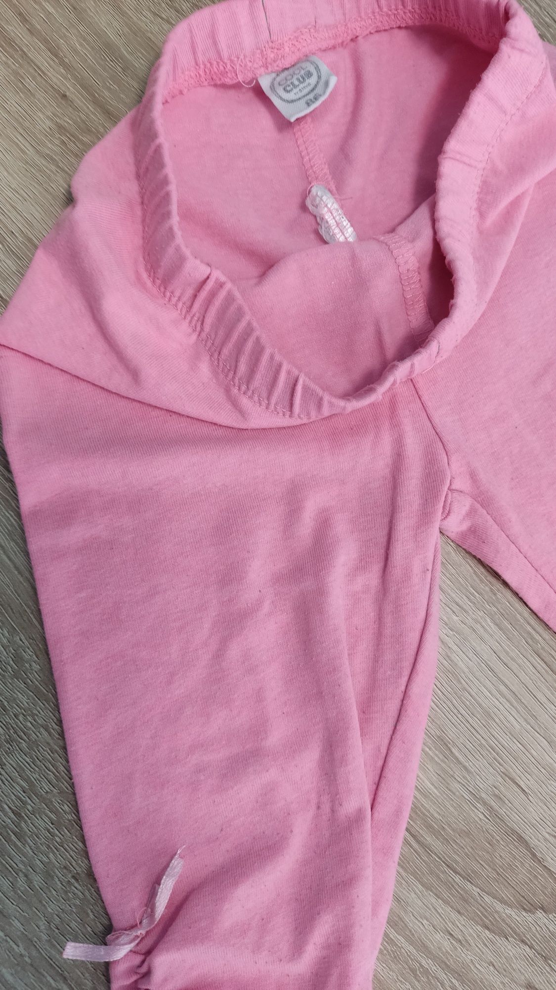 Spodenki i legginsy 3/4 dla dziewczynki różowe 86