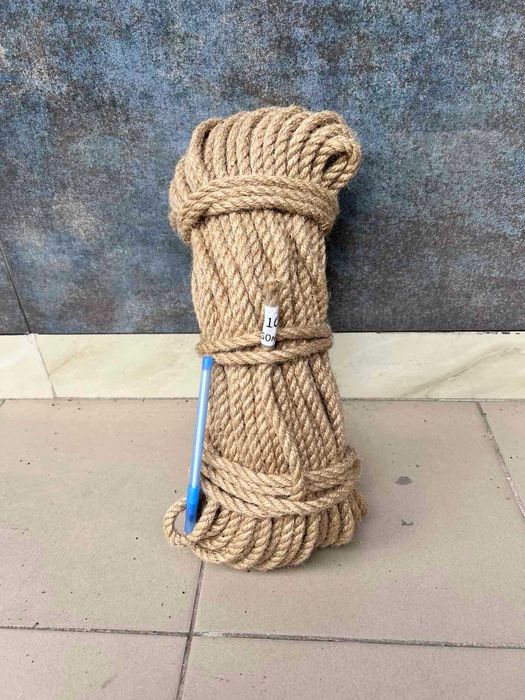 10мм 50м. Джутовий канат декоративний 1 клас