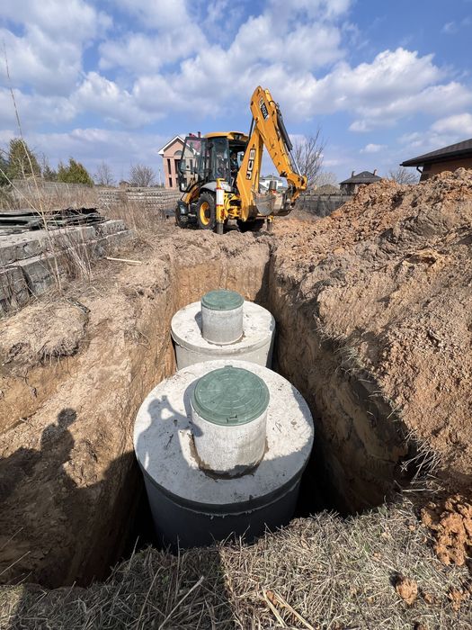 Септик під ключ, Каналізація, Переливна яма,Траншея,Лівньовки,Копання