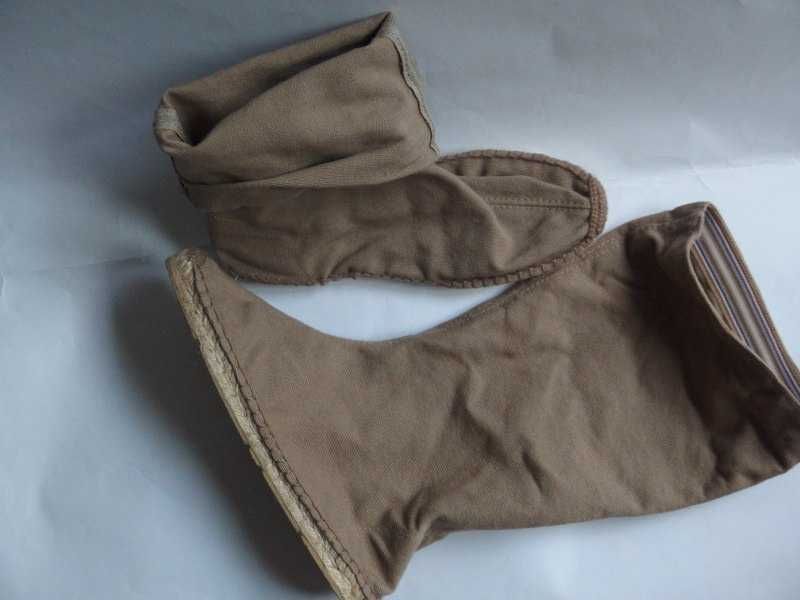 NOWE espadryle ZARA botki kozaki 38 lato kapcie beżowe naturalne boho