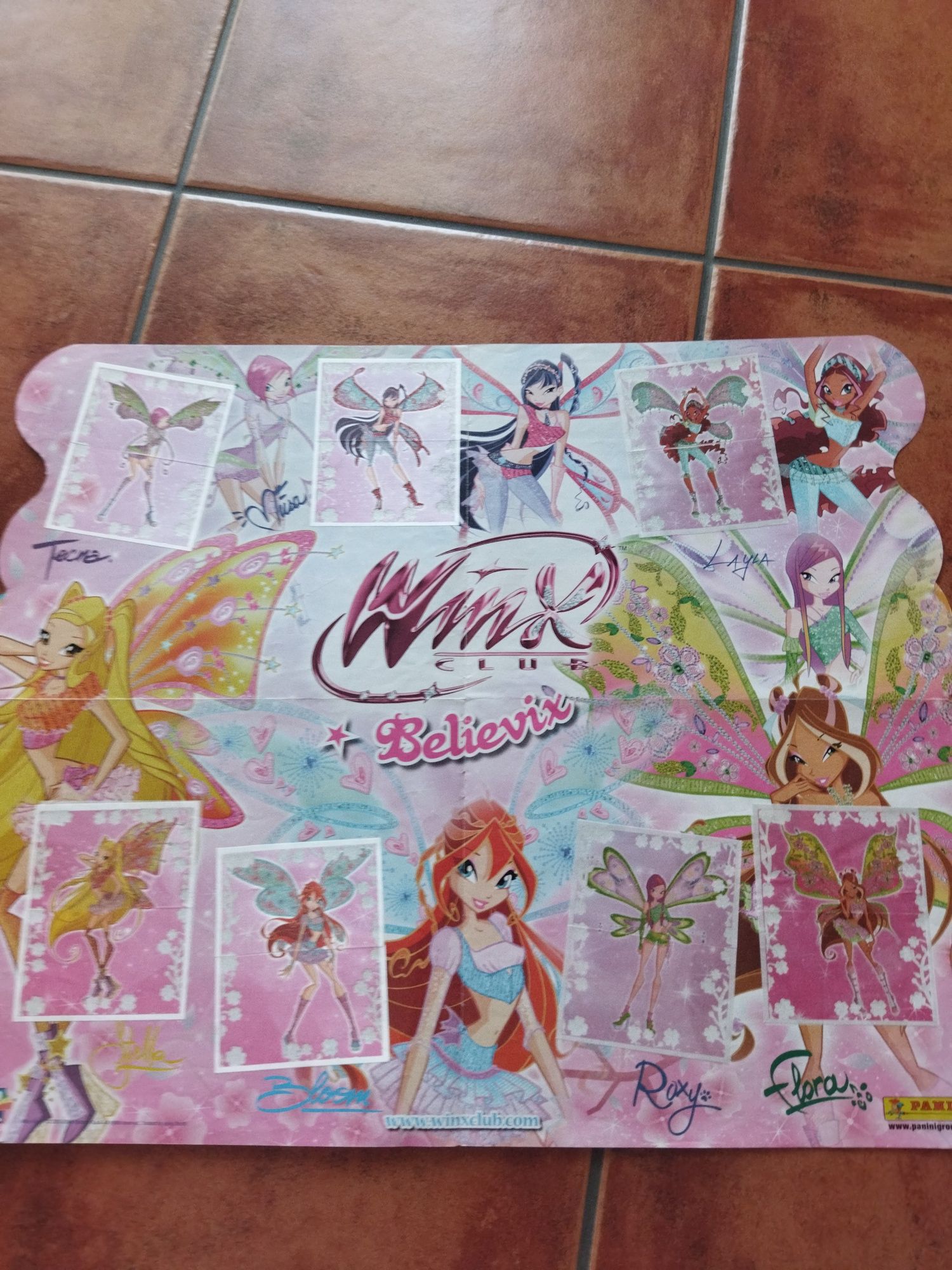 Caderneta de cromos panini Winx club