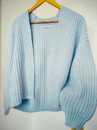 Sweter sweterek kardigan baby blue błękitny jasnoniebieski