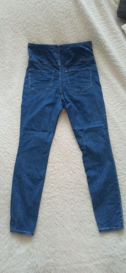 Spodnie jeansy ciążowe super skinny rozmiar L w kolorze niebieskim