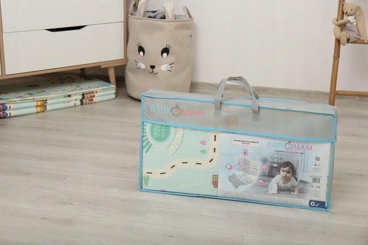 Mata Piankowa Edukacyjna Składana Dla Dzieci Dwustronna 150x200 Babyma