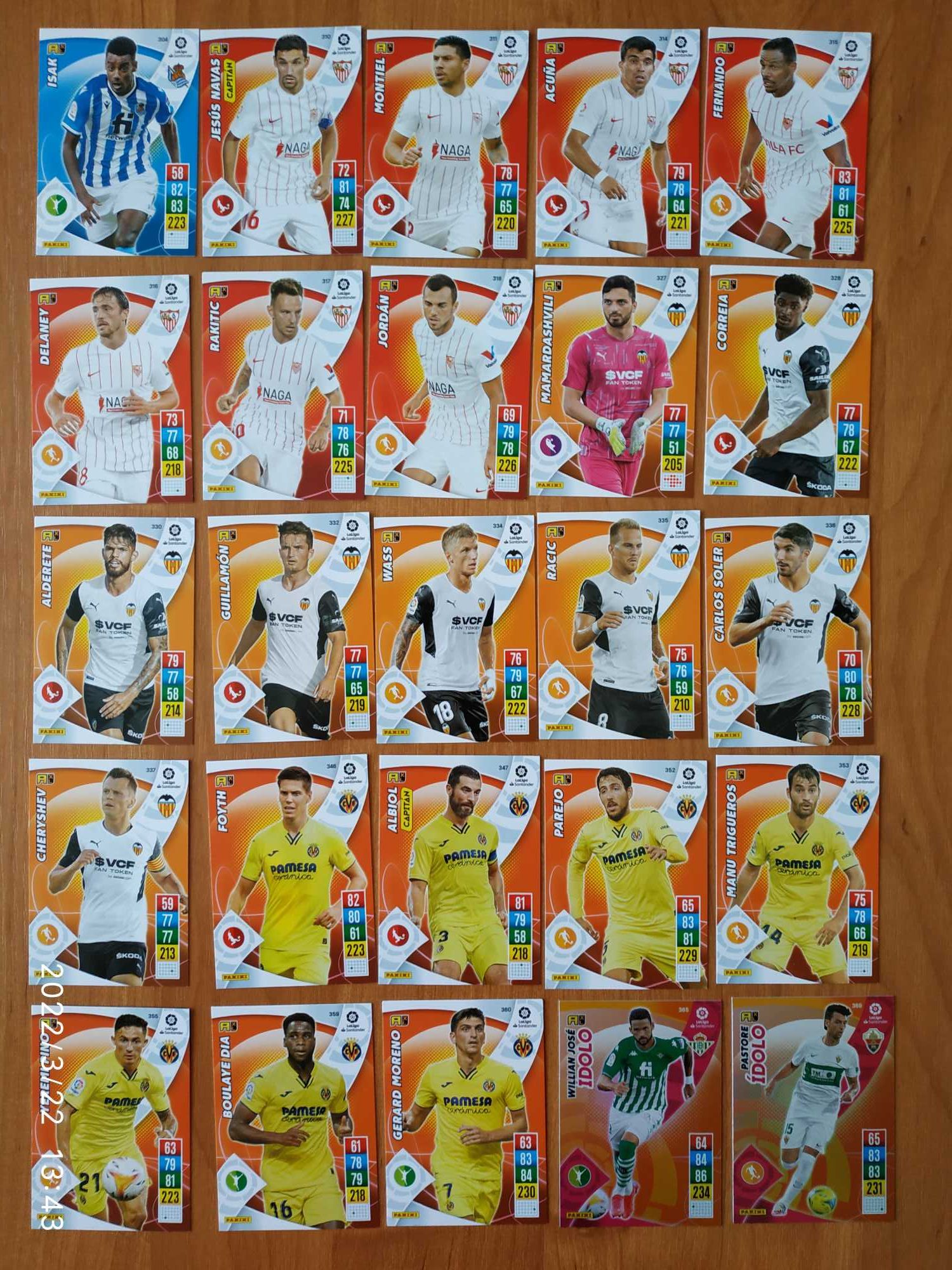 Panini La Liga Santander 2021-22 Adrenalyn XL - zestaw 175 kart