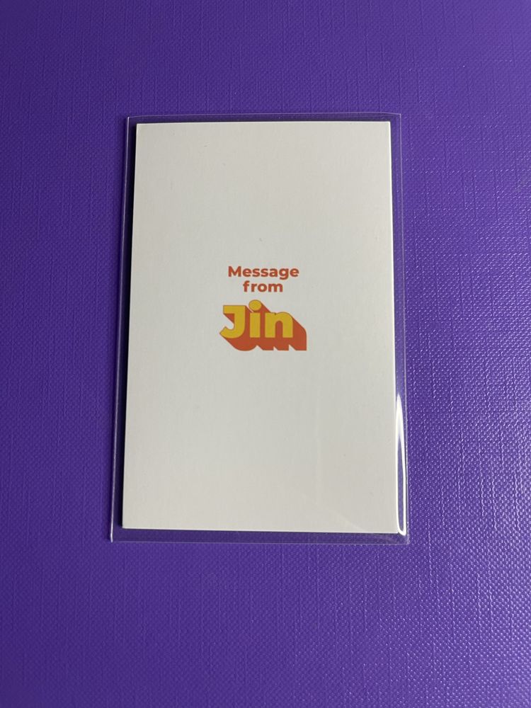 Jin message card butter