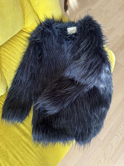 Шубка темно синя