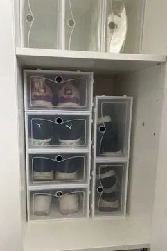 Szafka na buty biała regał pudełka organizer szafa 20 sztuk