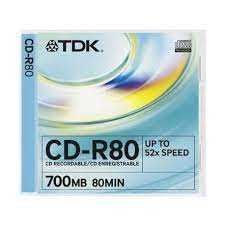 CD-Rs e CD-RWs TDK - Últimas unidades