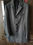 Płaszcz męski h&m MEN 55% wełny w jodełkę L/xl