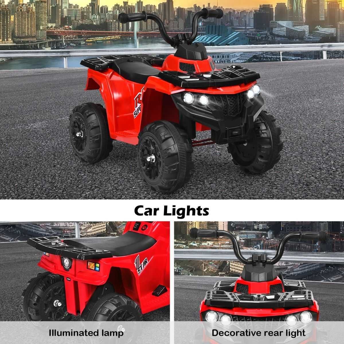 Costway elektryczny quad terenowy dla dzieci z MP3 i USB