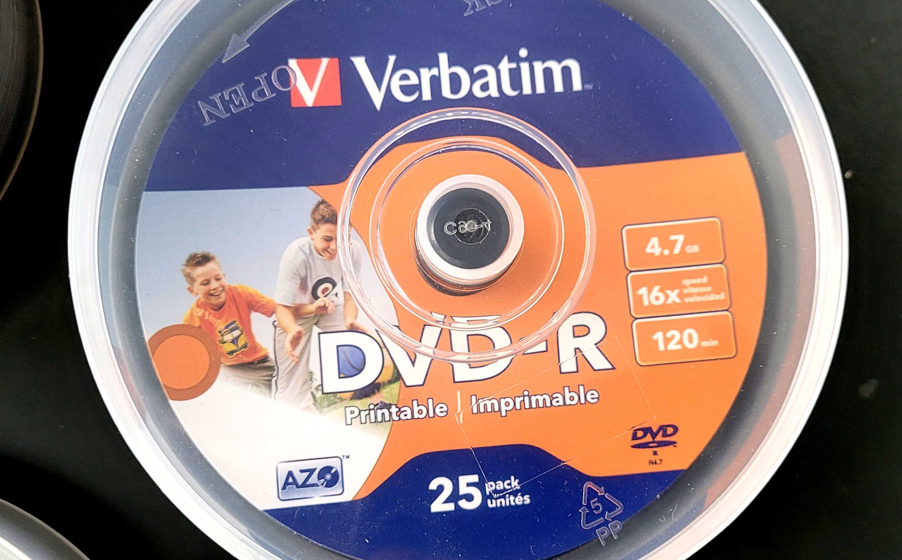 DVDs Imprimíveis, Verbatim, Ridisk,MediaRange