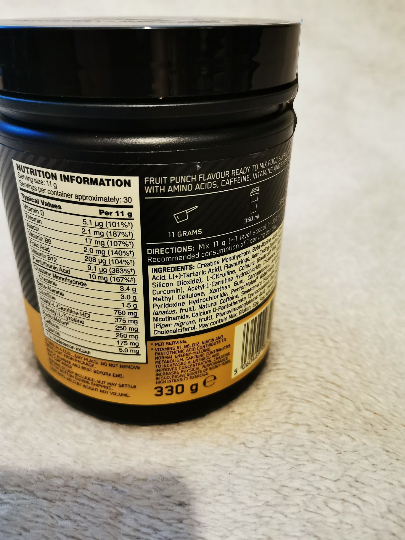 Przedtreningowka preworkout optimum nutrition nowe