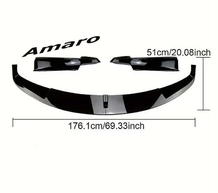 Lip/Spoiler Frontal em Look Carbono Glossy (BMW F30, F31)| NOVO