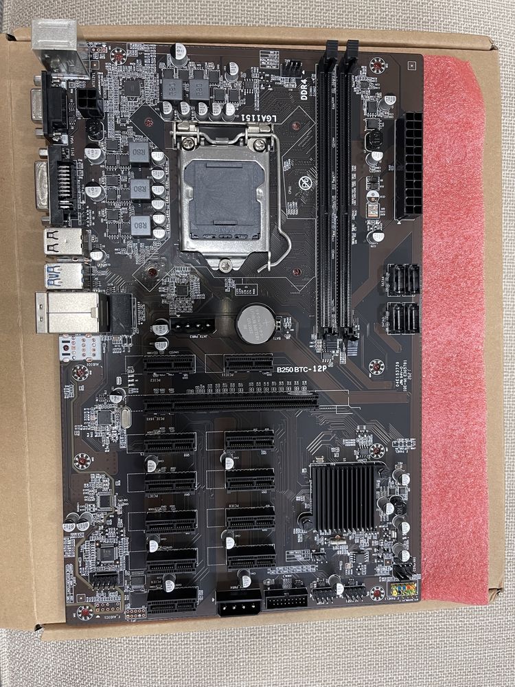 Motherbord B250 12GPU Socket 1151 DDR4 Nova