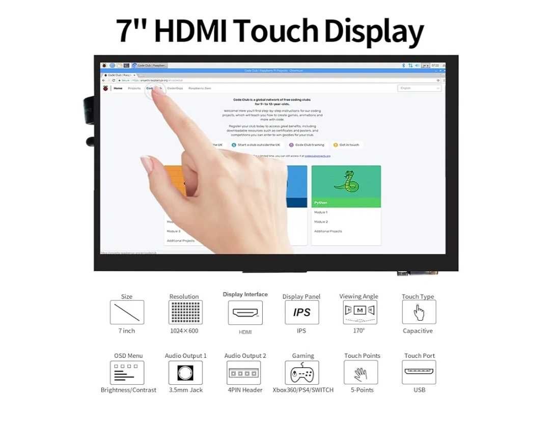 wyświetlacz LCD Ingcool 7IP-CAPLCD.