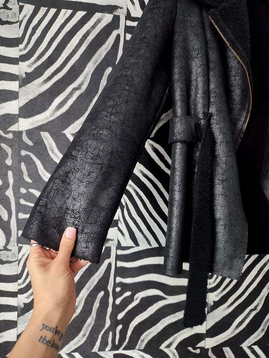 Czarny kożuszek Big star kurtka damska futerko r. S