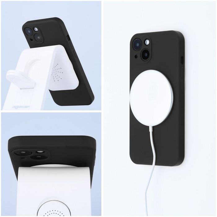 Etui Silicone Mag Cover do iPhone 17 Magsafe Black