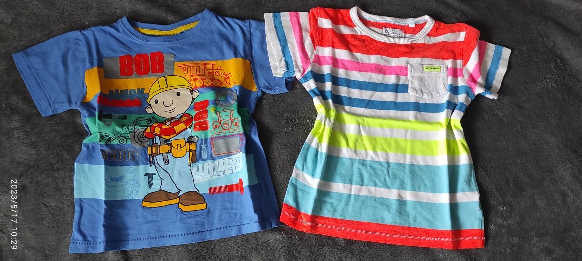 Zestaw 8 kolorowych koszulek dla chłopca 116 okazja