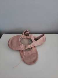 Sapatilhas de ballet clássico de pele  rosa  tamanho 34