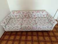 Sofa Juliett z funkcją spania + pufa. Optisofa. Vintage. prowansalski.