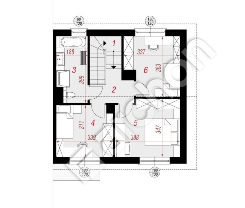 Dom koło Krakowa jednorodzinny z ogrodem w zabudowie bliźniaczej