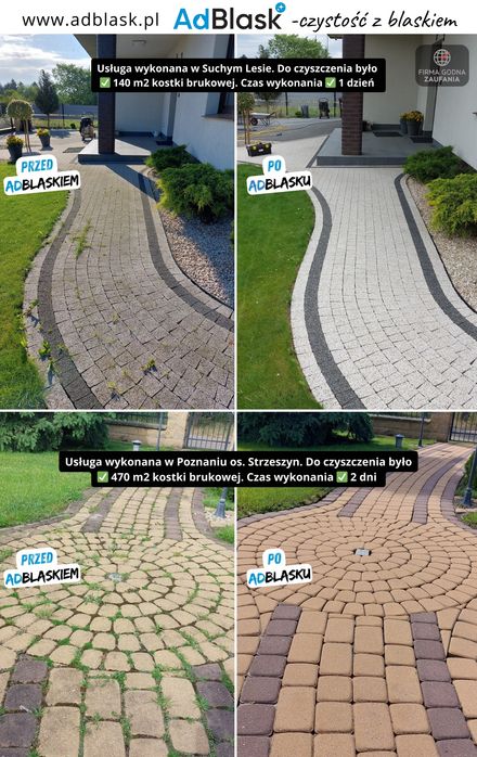 Mycie / Czyszczenie kostki brukowej