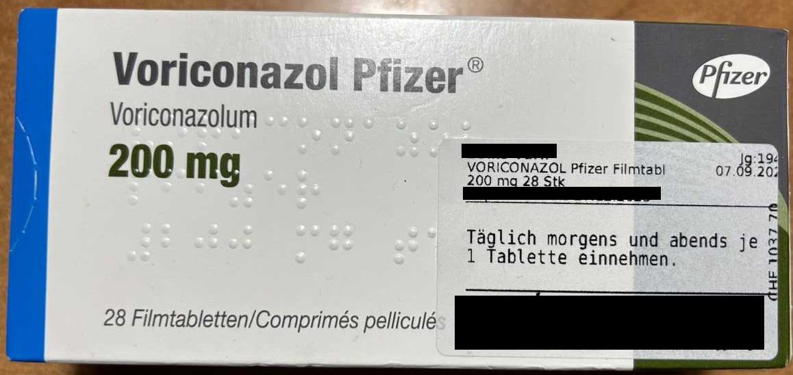 Voriconazol Pfizer / Вориконазол- 200 мг 28 шт.