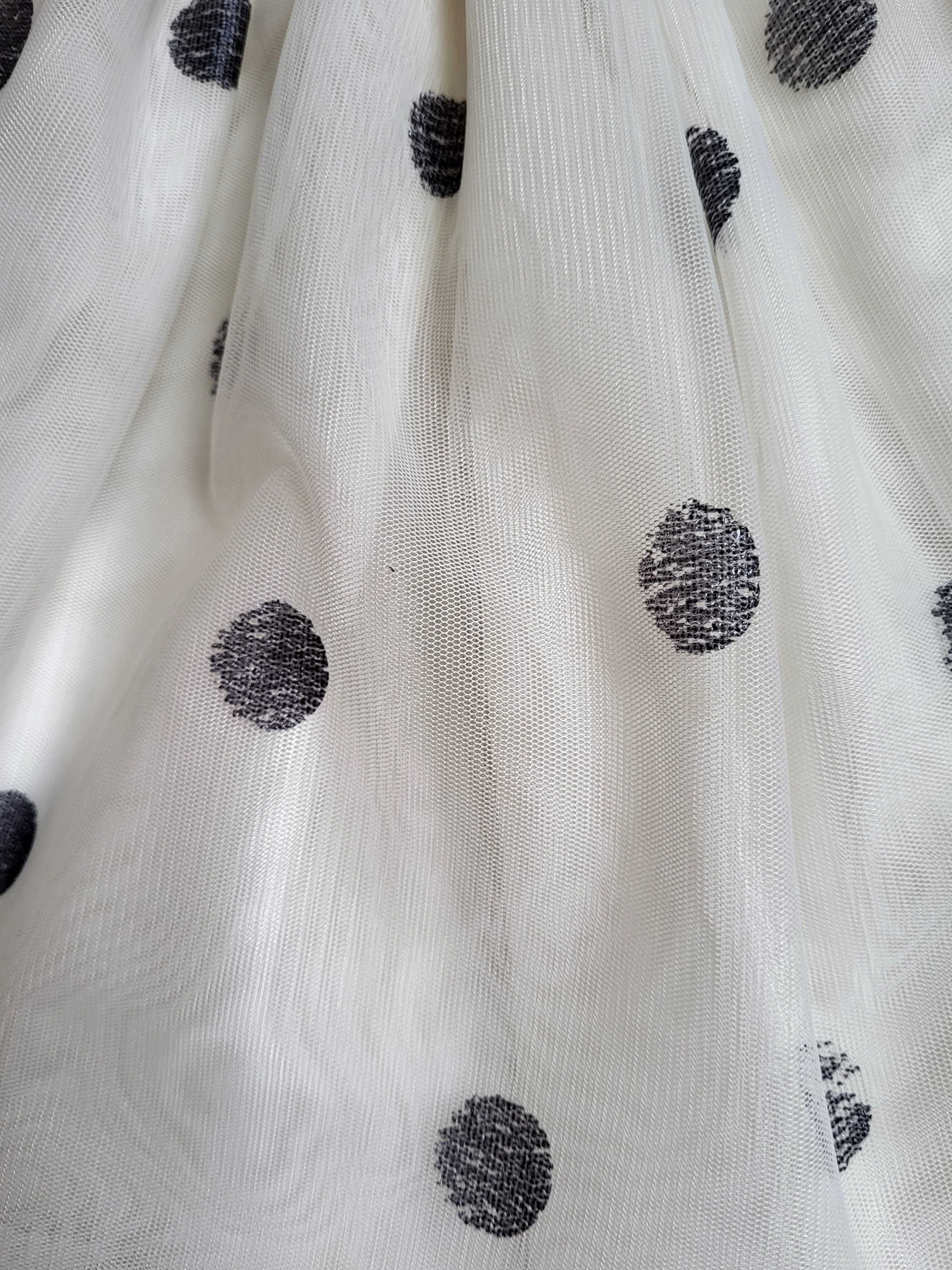 tiulowa spódnica w grochy H&M 122-128