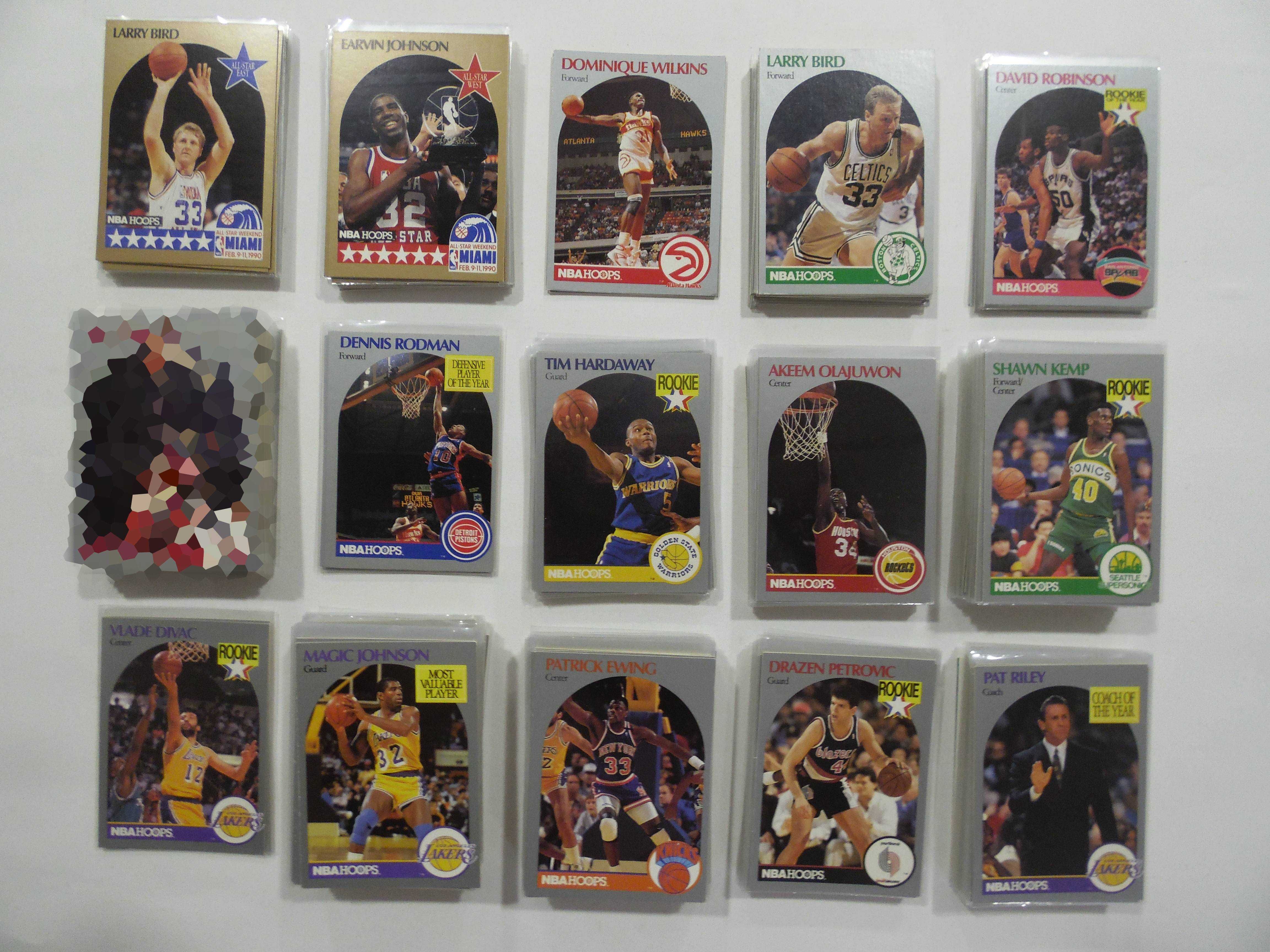 Lotes de cartas da NBA Hoops